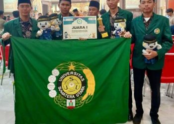 USU berhasil meraih peringkat empat nasional dalam ajang Musabaqah Tilawatil Qur’an Mahasiswa Nasional (MTQMN) XVII 2023 yang digelar di Universitas Brawijaya, Malang.